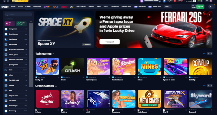 1win Casino in India